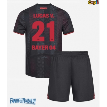 Bayer Leverkusen Lucas Vazquez #21 Echipament de Fotbal Replică 2025-26 Copii Acasa (+ Șorturi)